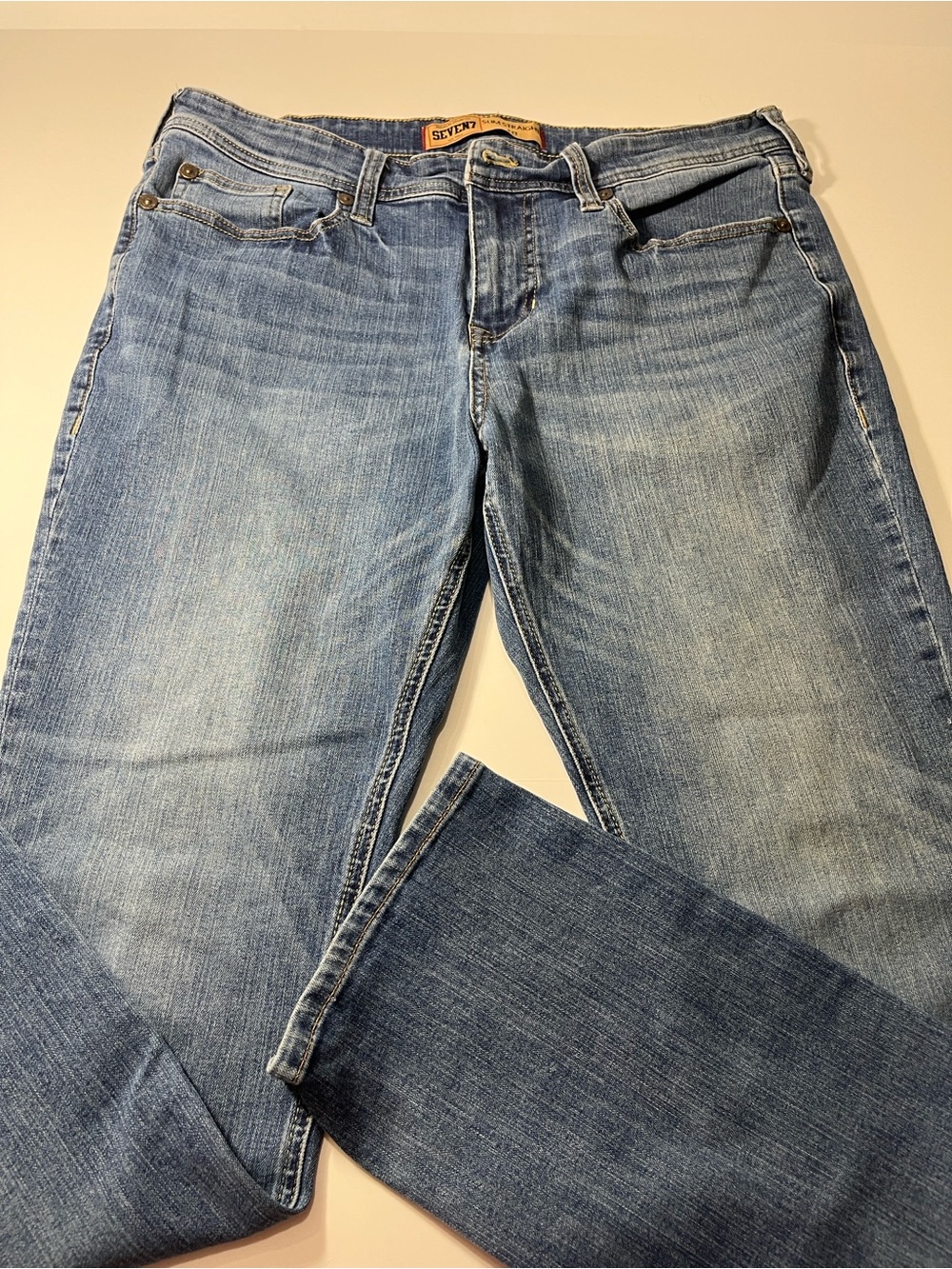 Seven7 Premium Denim Co Men's Straight Fit Jeans W34 L32 Blue
